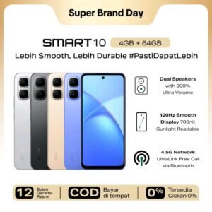 Infinix Smart 10 RAM 4GB 8GB Extended